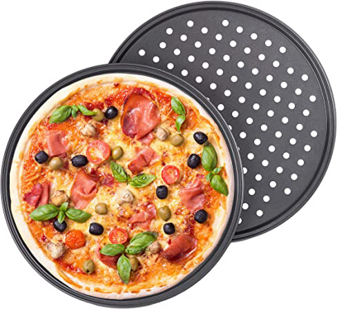 Formegolose 87732FG Molde para pizza congelada 32 cm Acero Negro 